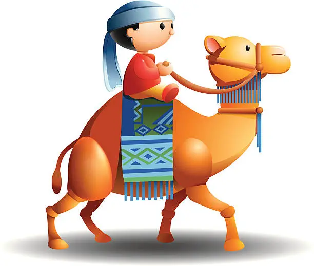 Vector illustration of Sahara Traveler