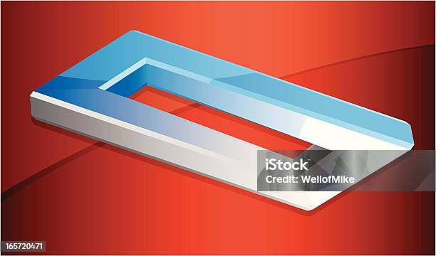 Rectangle Illusion Stock Illustration - Download Image Now - Blue, Cartoon, Gray Color