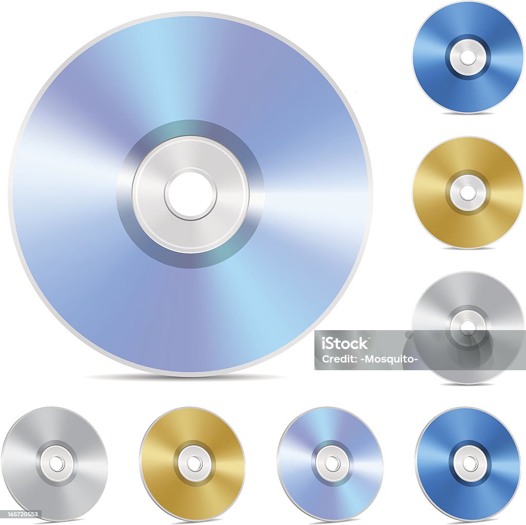 Disco compacto - arte vectorial de Compact Disc libre de derechos