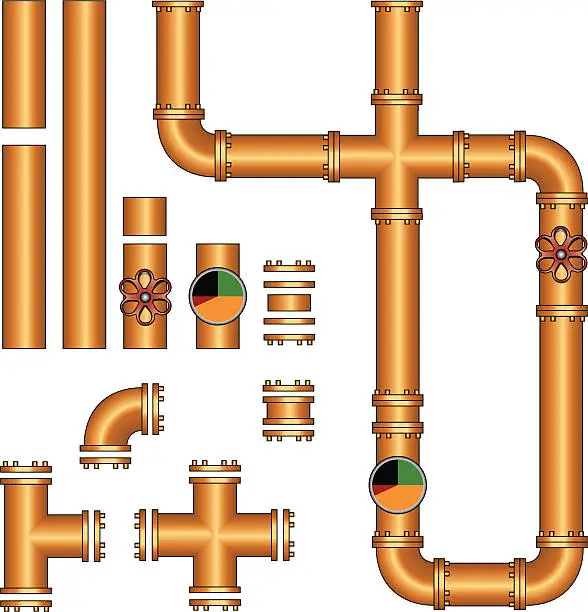 Vector illustration of Make your own pile lines