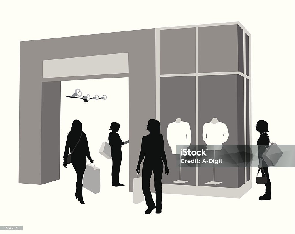 WindowShopping - arte vectorial de Adulto libre de derechos