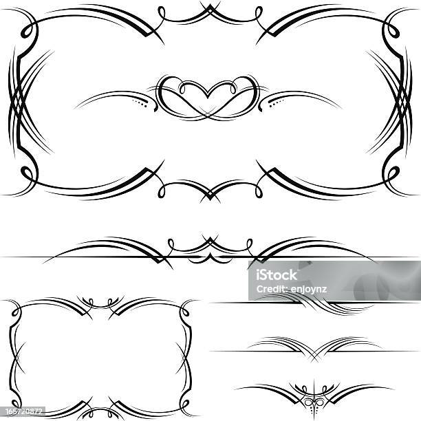 Ornate Motif Designs Stock Illustration - Download Image Now - Calligraphy, Decoration, Design