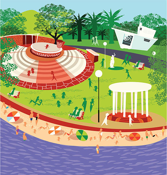 ilustrações de stock, clip art, desenhos animados e ícones de desfrutar do sol - amphitheater