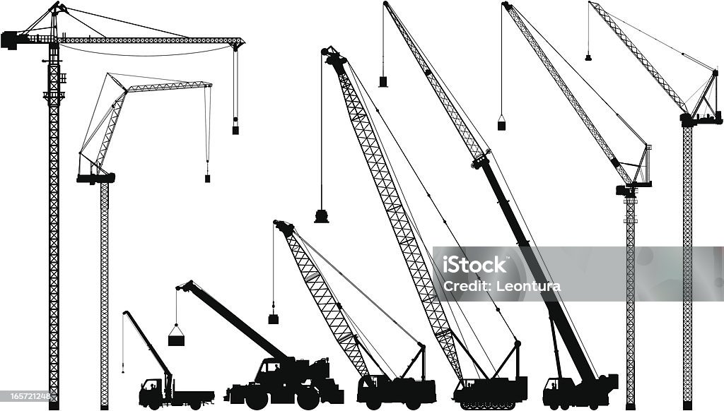 Краны - Векторная графика Кран роялти-фри