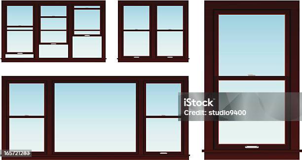 Благоустройство Дома Окна — стоковая векторная графика и другие изображения на тему Окно - Окно, Архитектура, Без людей