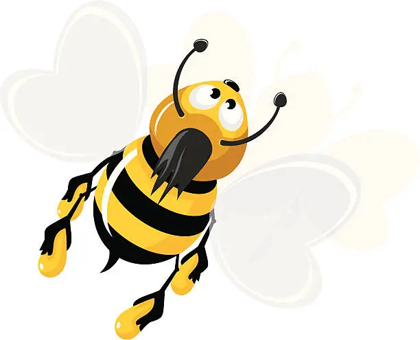 Vector illustration of Honey Bee