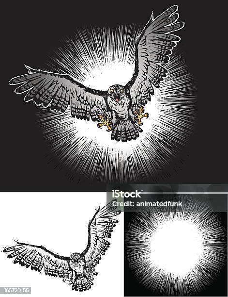 Śmigłowiec Hawk - Stockowe grafiki wektorowe i więcej obrazów Jastrząb - ptak - Jastrząb - ptak, Szpon, Grafika wektorowa