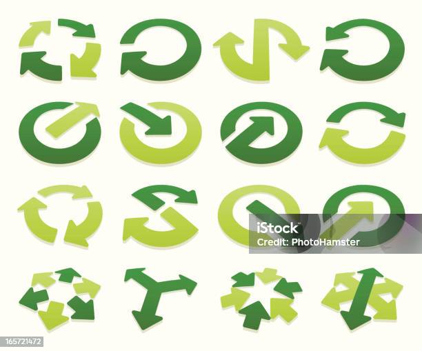 Arrow Signs Volumetric Ii Stock Illustration - Download Image Now - Arrow Symbol, Three Dimensional, Circle