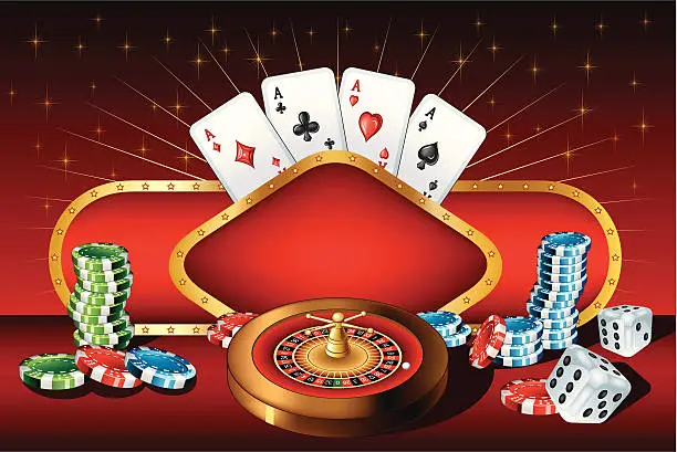 Vector illustration of Casino design