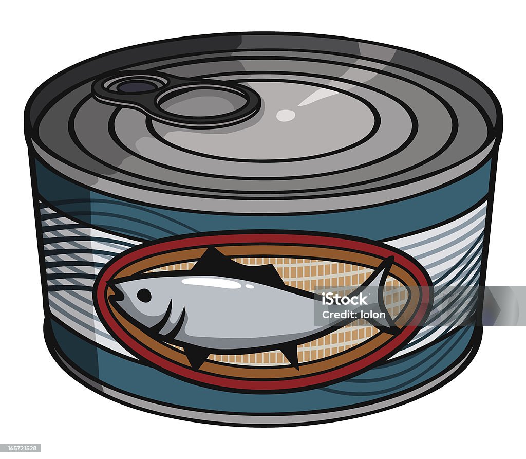 Puszkowane tuńczyka - Grafika wektorowa royalty-free (Tuńczyk - owoce morza)