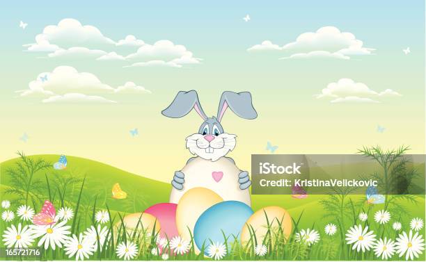 Ostern Hintergrund Stock Vektor Art und mehr Bilder von Ostern - Ostern, Landschaft, Illustration