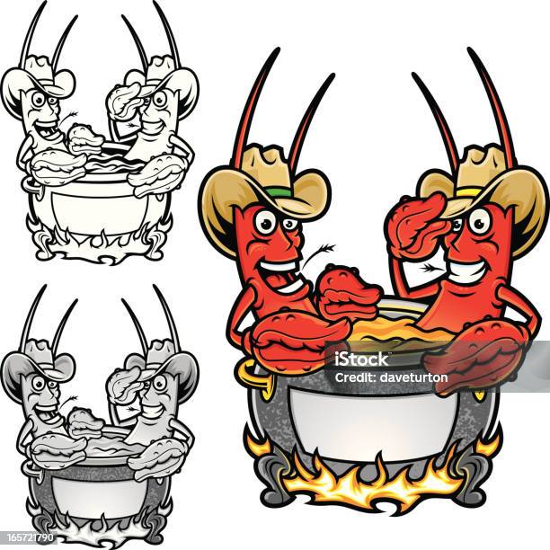 Crawfish Boil Stock Illustration - Download Image Now - Crayfish - Animal, Boiling, Cartoon