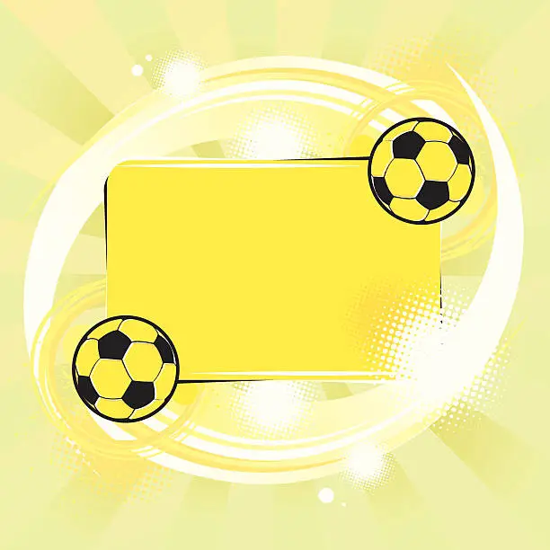 Vector illustration of Soccer power grunge banner