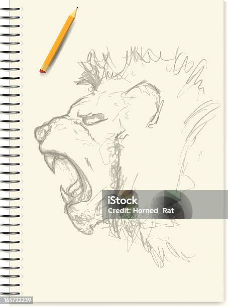 Sketches Lion Stock Illustration - Download Image Now - Anger, Lion - Feline, Animal