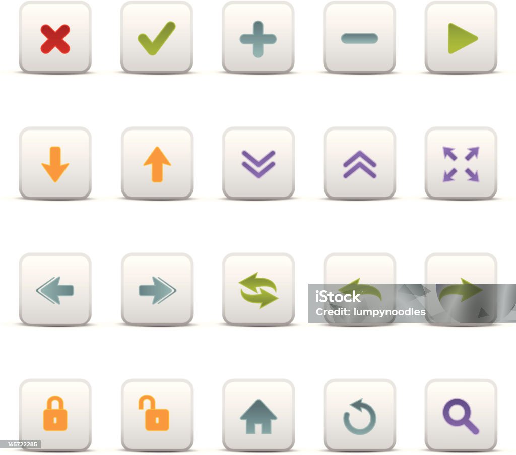 Web Design Buttons http://www.cumulocreative.com/istock/File Types.jpg Arrow Symbol stock vector