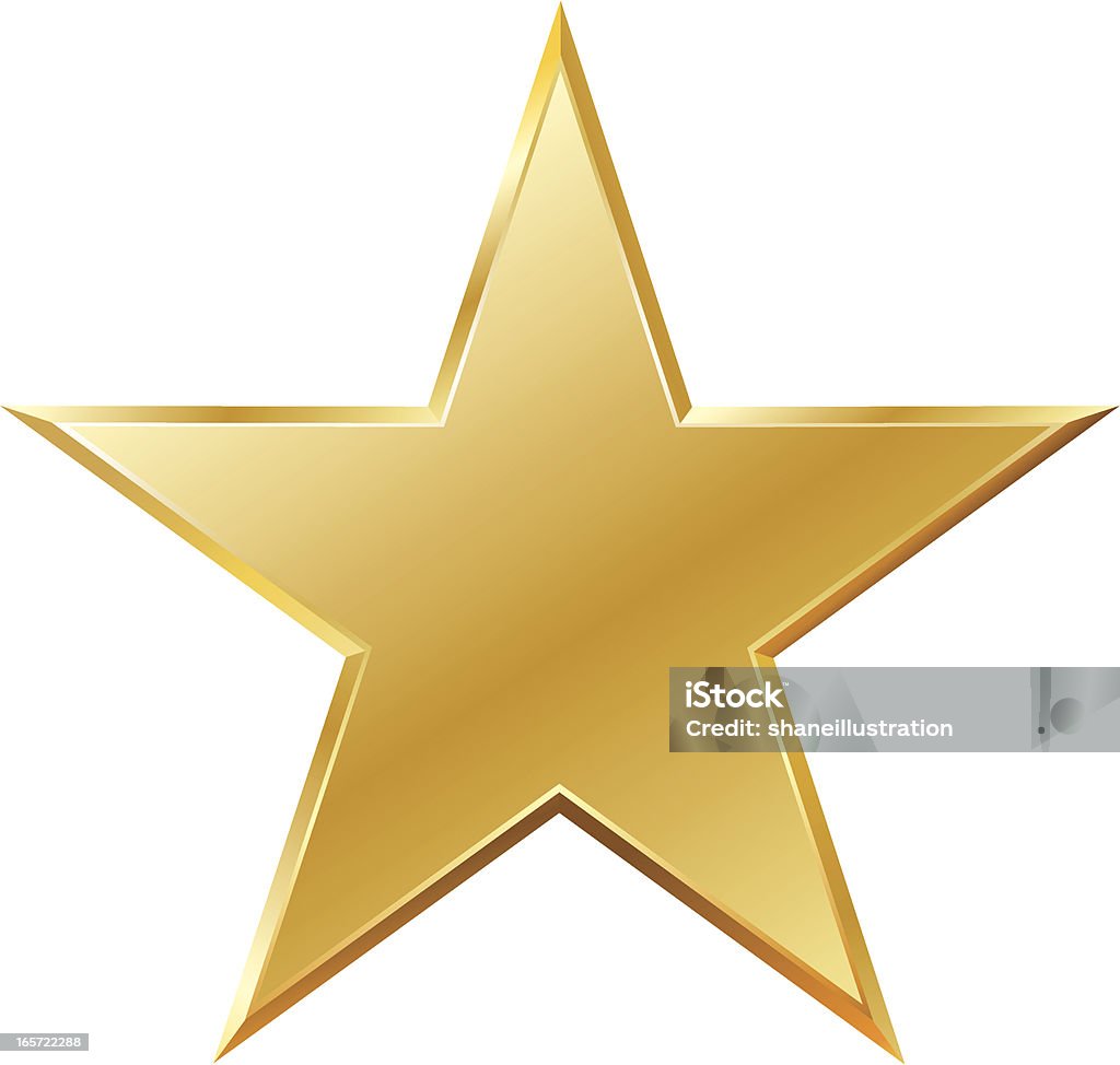 Все звезды золота - Векторная графика Форма звезды роялти-фри