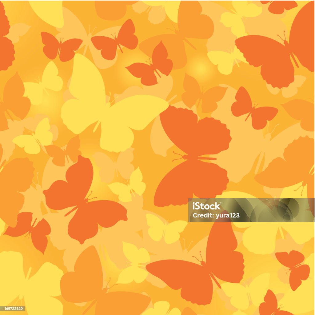 Motif de papillons sans couture arrière - clipart vectoriel de Papillon libre de droits