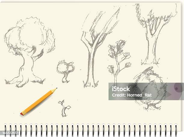 スケッチの木 - 樹木のベクターアート素材や画像を多数ご用意 - 樹木, スケッチブック, 描く