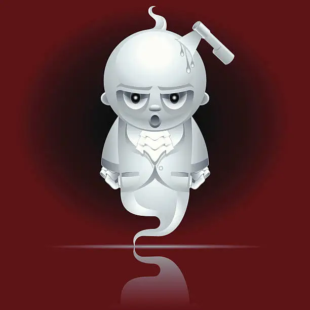 Vector illustration of ghost icon