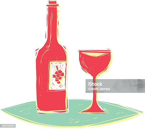 Wein Stock Vektor Art und mehr Bilder von Alkoholisches Getränk - Alkoholisches Getränk, ClipArt, Comic - Kunstwerk