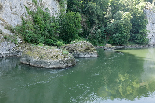 Rocks in the Danube near Weltenburg