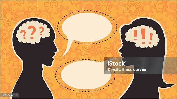 Question And Answer Stock Illustration - Download Image Now - Communication Problems, Talking, Discussion