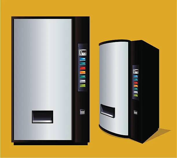 Vector illustration of Beverage Vending Machine