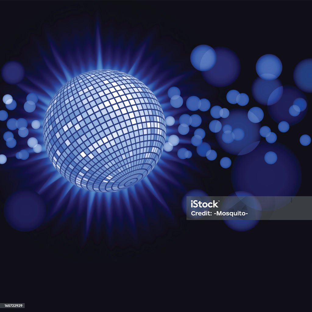 Disco Ball w tle - Grafika wektorowa royalty-free (Abstrakcja)