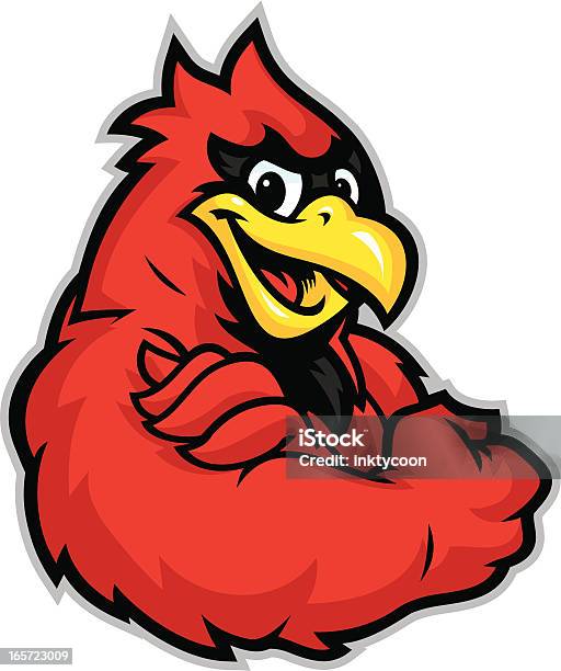 Ilustración de Cardenal Niño Mascota y más Vectores Libres de Derechos de Pájaro cardenal - Pájaro cardenal, Mascota famosa, Vector
