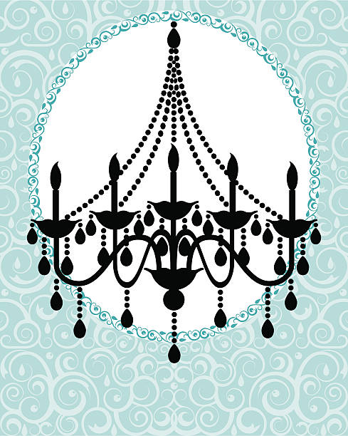 샹들리에 초대 - invitation elegance dinner backgrounds stock illustrations