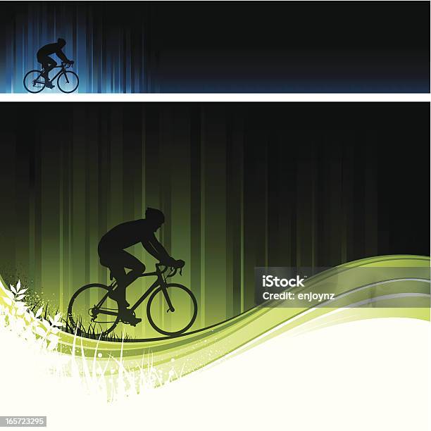 Sfondo Bicicletta - Immagini vettoriali stock e altre immagini di Andare in mountain bike - Andare in mountain bike, Attività ricreativa, Bicicletta