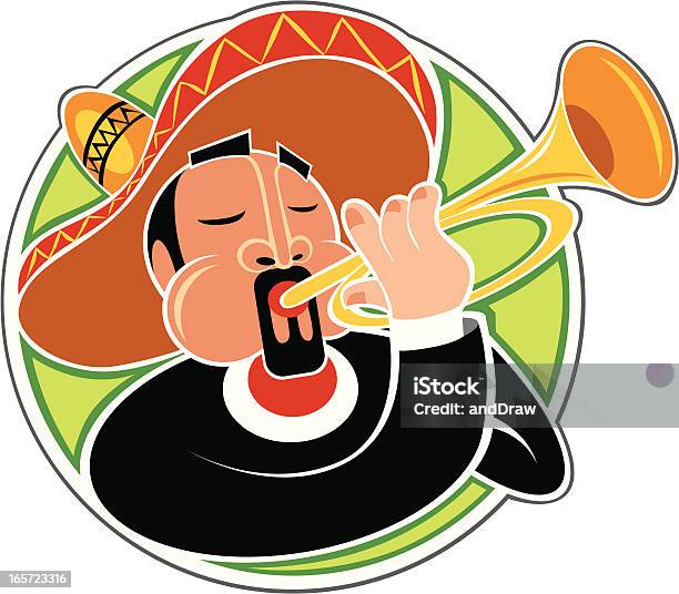 Ilustración de Mariachi Jugando Bocina y más Vectores Libres de Derechos de Banda Mariachi - Banda Mariachi, Adulto, Adulto de mediana edad