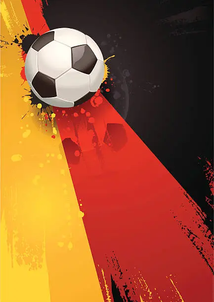 Vector illustration of German Soccer Background