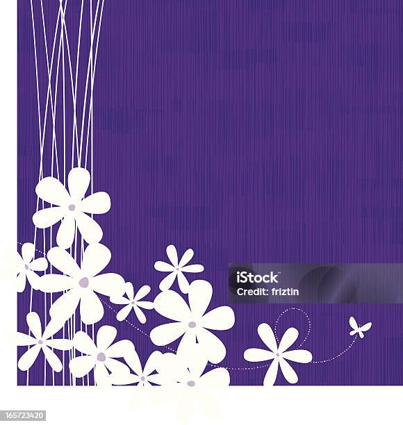 Purple Floral Background Stock Illustration - Download Image Now - Flower, Backgrounds, Purple