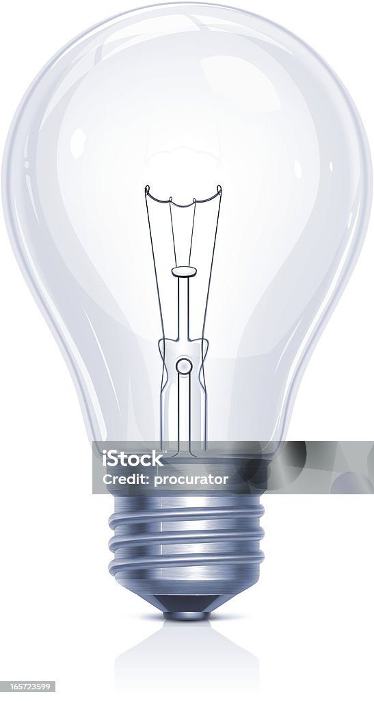 Light bulb Vector illustration of classic light bulb Clip Art stock vector