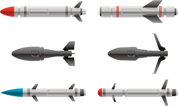 moderne waffen - missile stock-grafiken, -clipart, -cartoons und -symbole