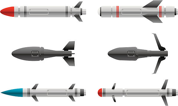 современное оружия - missile stock illustrations