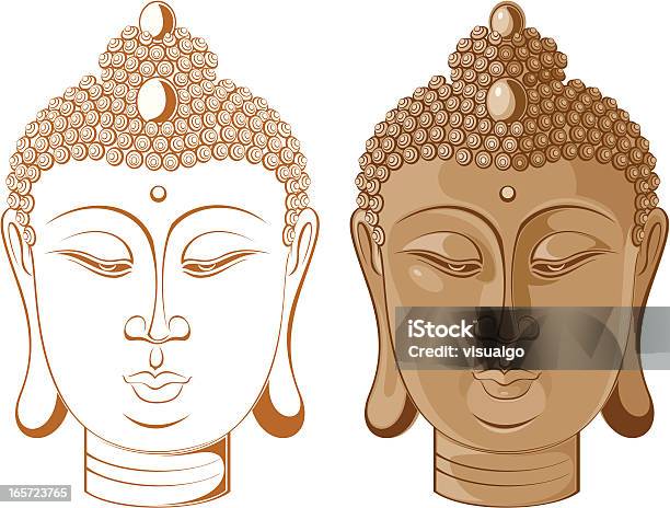 Tête De Bouddha Vecteurs libres de droits et plus d'images vectorielles de Bouddha - Bouddha, Statue, Bouddhisme