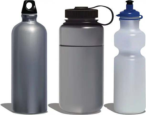 Vector illustration of Water Bottles