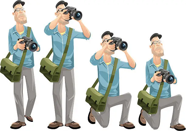 Vector illustration of Photographer