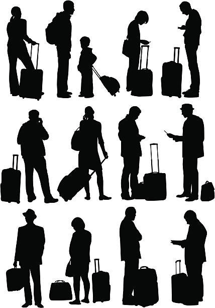 Excess Baggage vector art illustration
