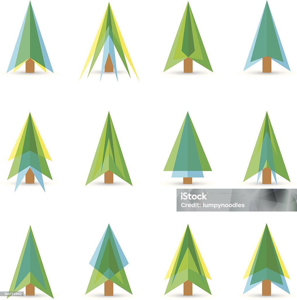 Tree Design Elements Stock Illustration - Download Image Now - Abstract ...