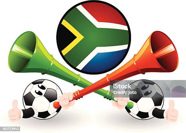 Blow Le Vuvuzela Vecteurs libres de droits et plus d'images vectorielles de Vuvuzela - Vuvuzela, Ballon de football, Championnat mondial de football