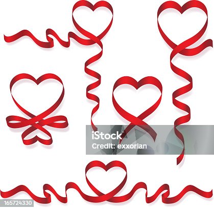 istock Heart Shaped Ribbon 165724330