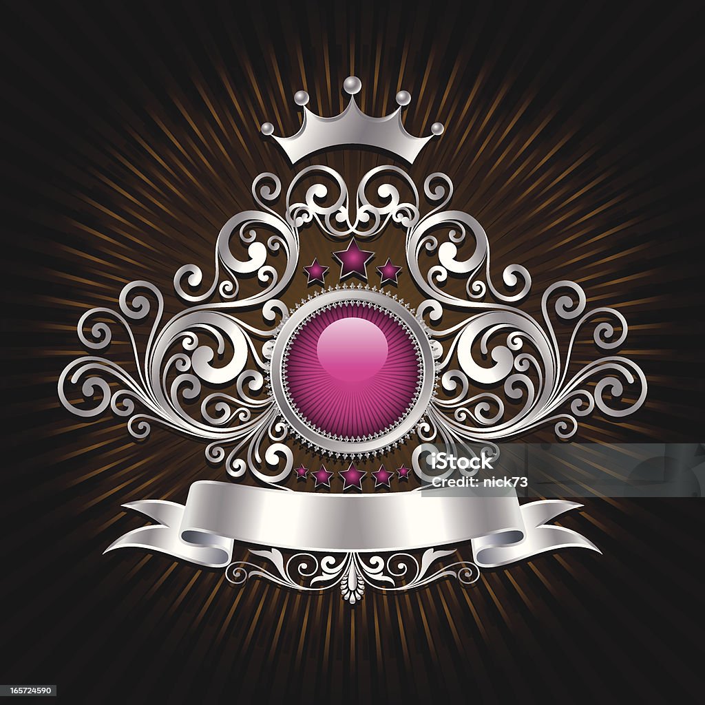 Direção de Shield - Vetor de Brasão de armas royalty-free