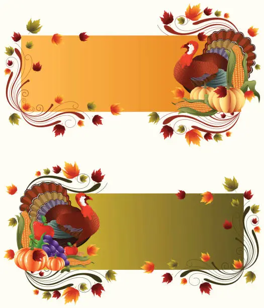 Vector illustration of Thanksgiving Banner