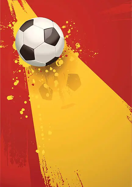Vector illustration of Spain Soccer Background