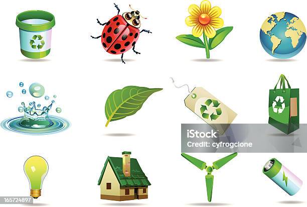 Icongrün Stock Vektor Art und mehr Bilder von Batterie - Batterie, Bewegung, Blatt - Pflanzenbestandteile