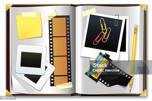 Photo Fotoalbum Stock Vektor Art und mehr Bilder von Fotoalbum - Fotoalbum, Fotografisches Bild, Buchseite
