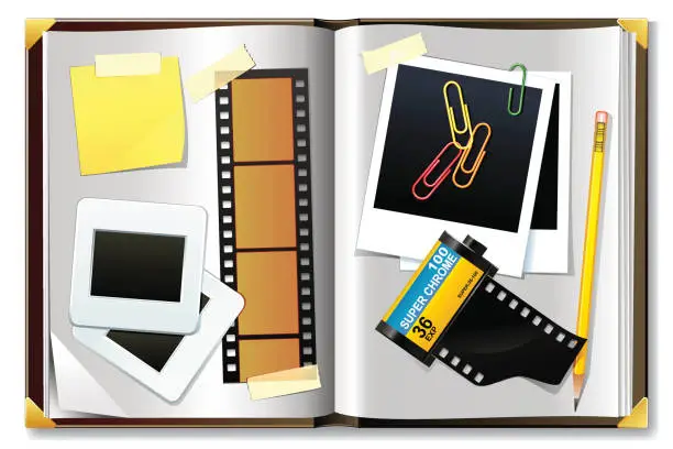 Vector illustration of Photo album